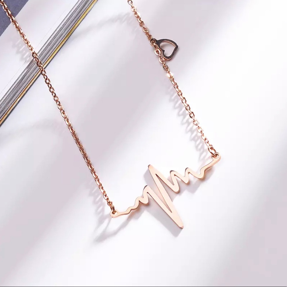 3/$30 Heartbeat Pendant Necklace - Picture 5 of 6